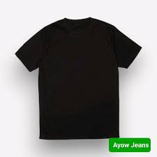 Baju kaos Hitam Polos